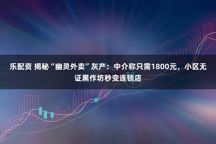 乐配资 揭秘“幽灵外卖”灰产：中介称只需1800元，小区无证黑作坊秒变连锁店