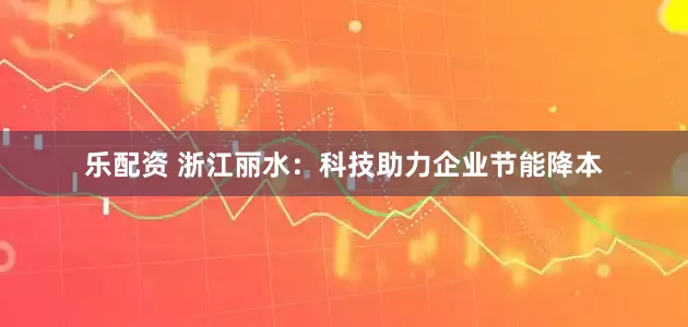 乐配资 浙江丽水：科技助力企业节能降本